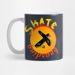 Skateboarding t-shirt Mug